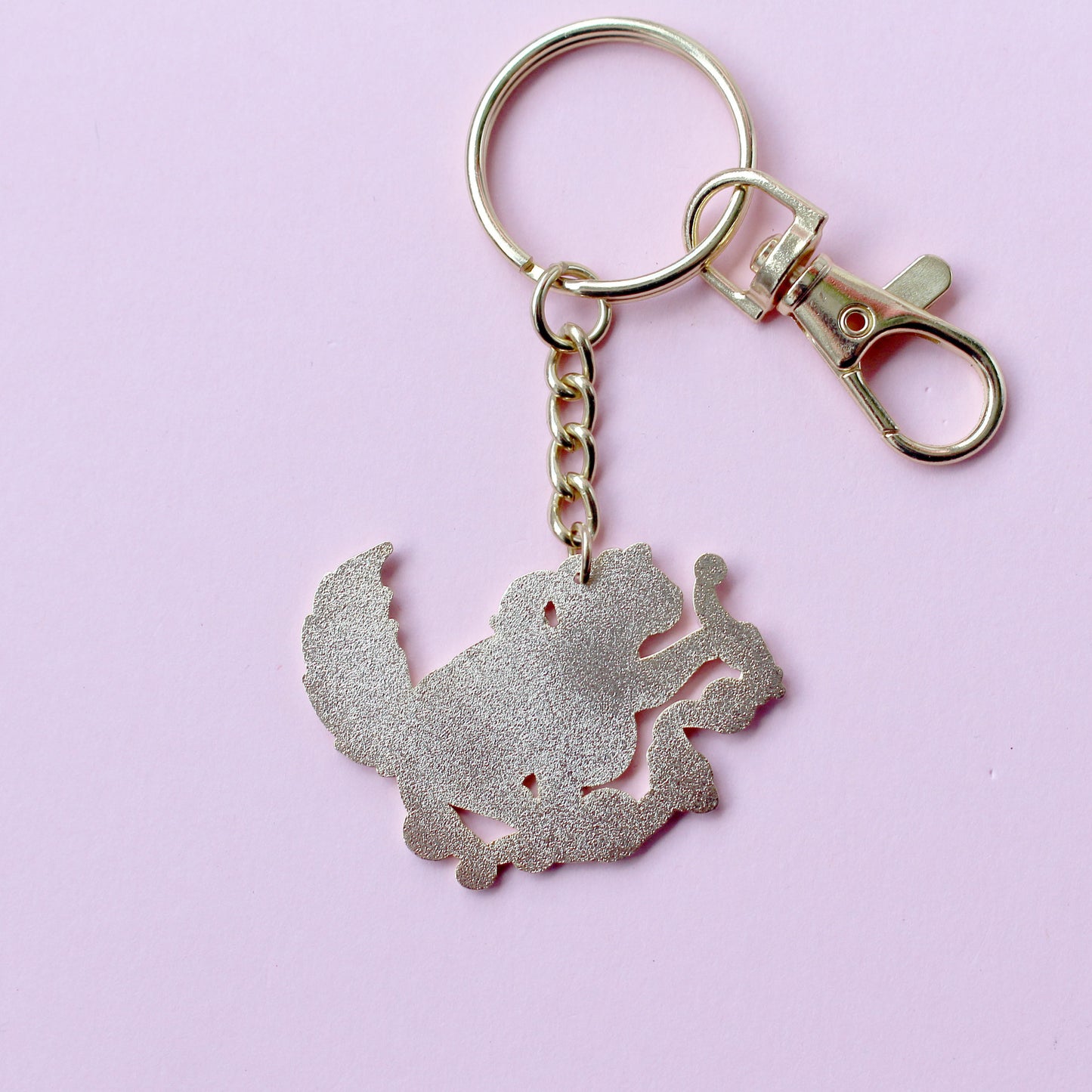 Solar Cat Key Chain