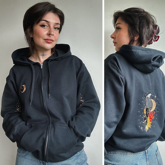 Fall Fox Zip-up Hoodie