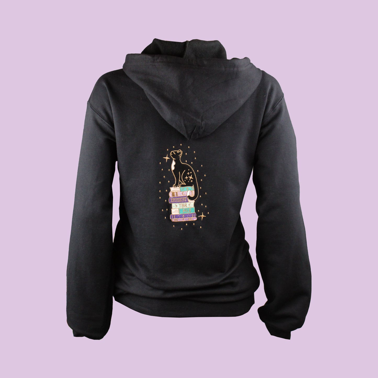 Excessive TBR Embroidered Zip-up Hoodie