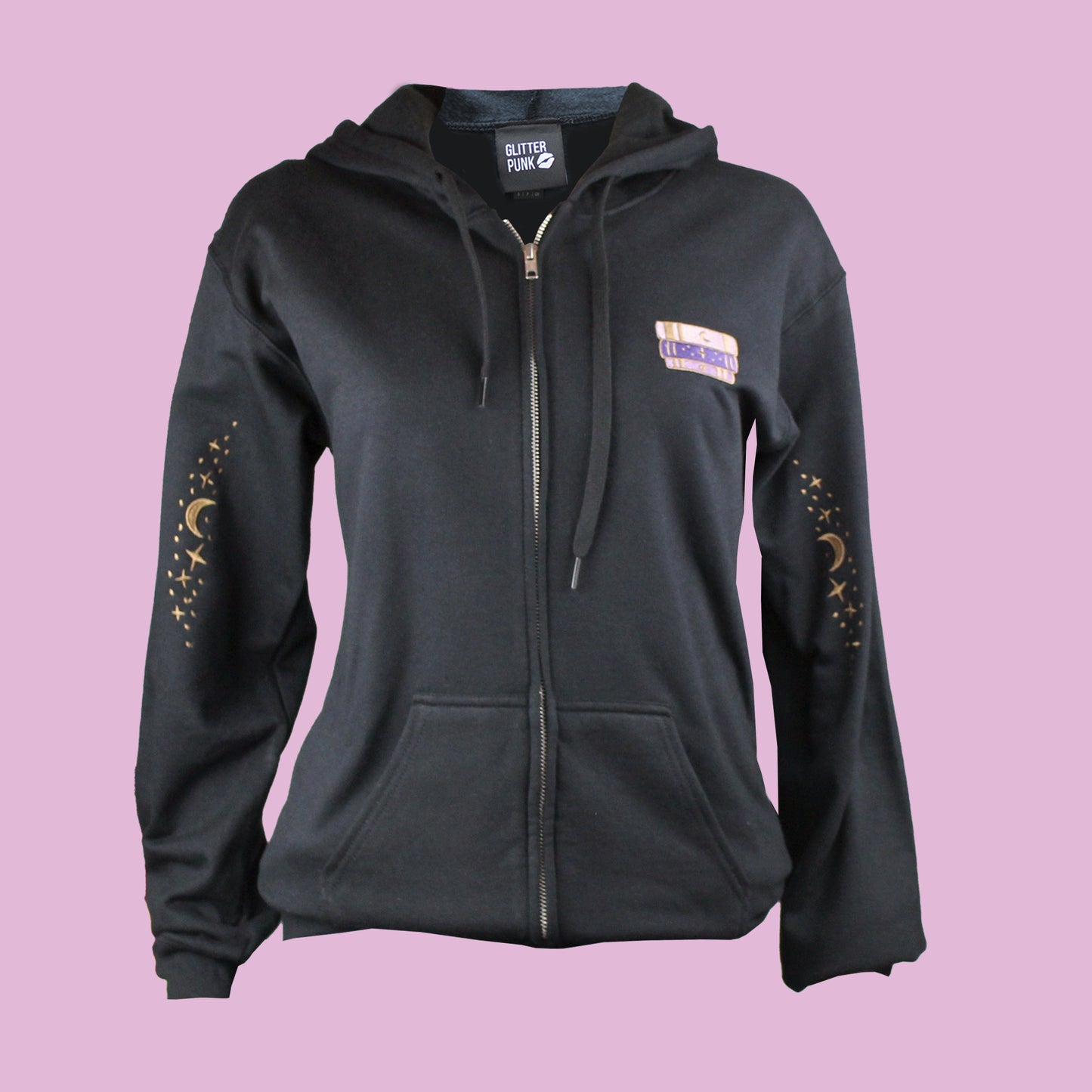 Excessive TBR Embroidered Zip-up Hoodie
