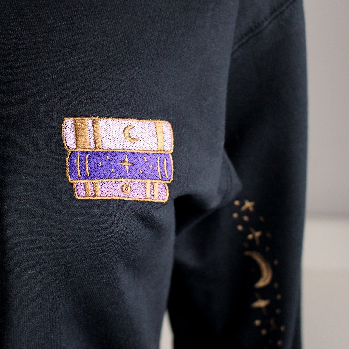 Excessive TBR Embroidered Zip-up Hoodie