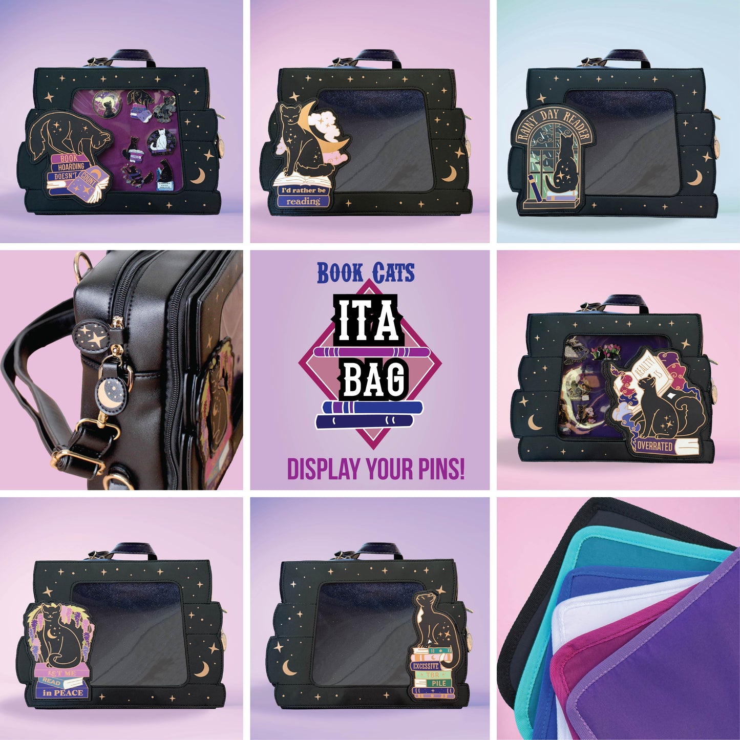 Excessive TBR Pile Cat Vegan Leather ITA Bag