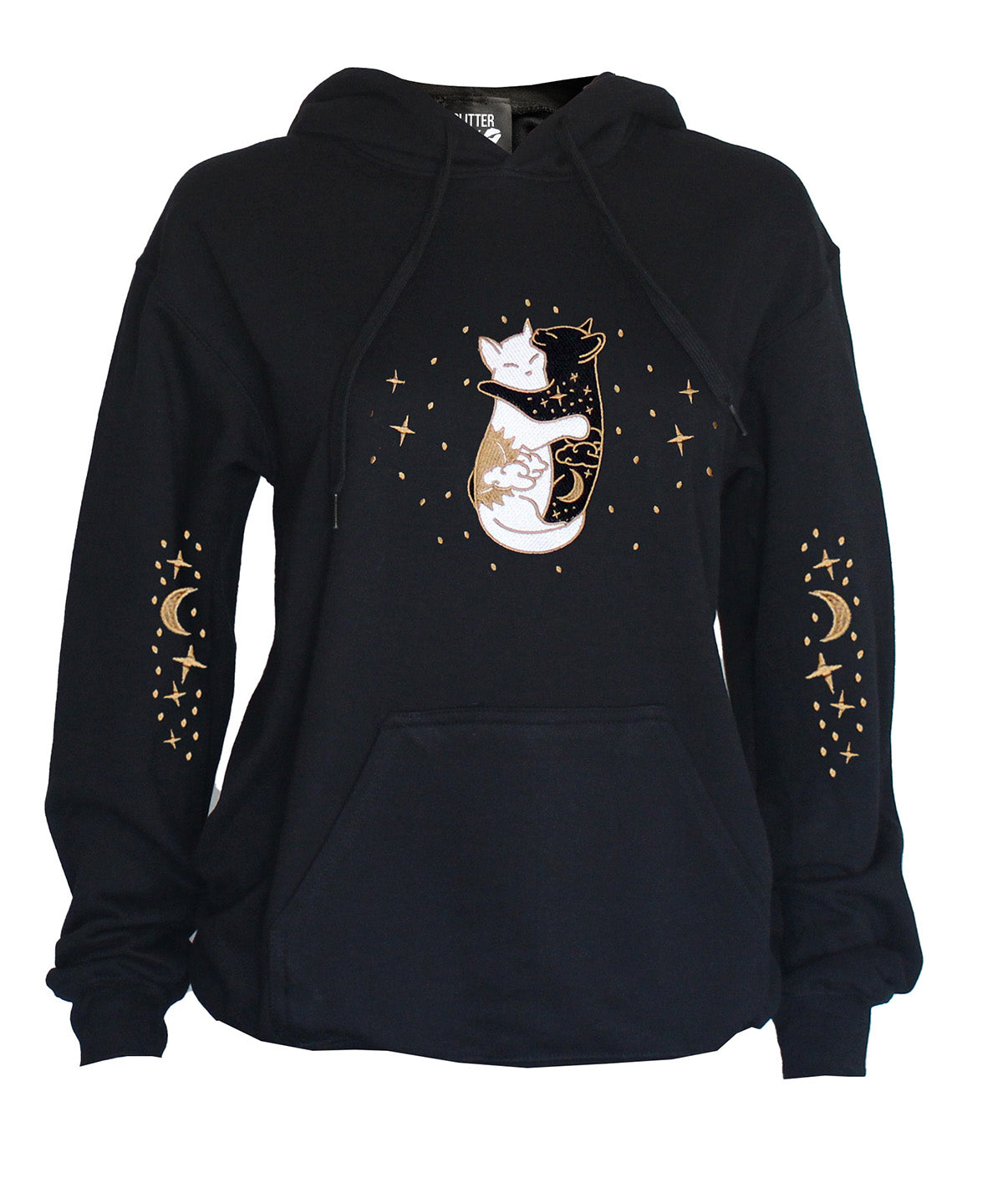 PRE-ORDER Unisex Day & Night Hugging Cat Hoodie