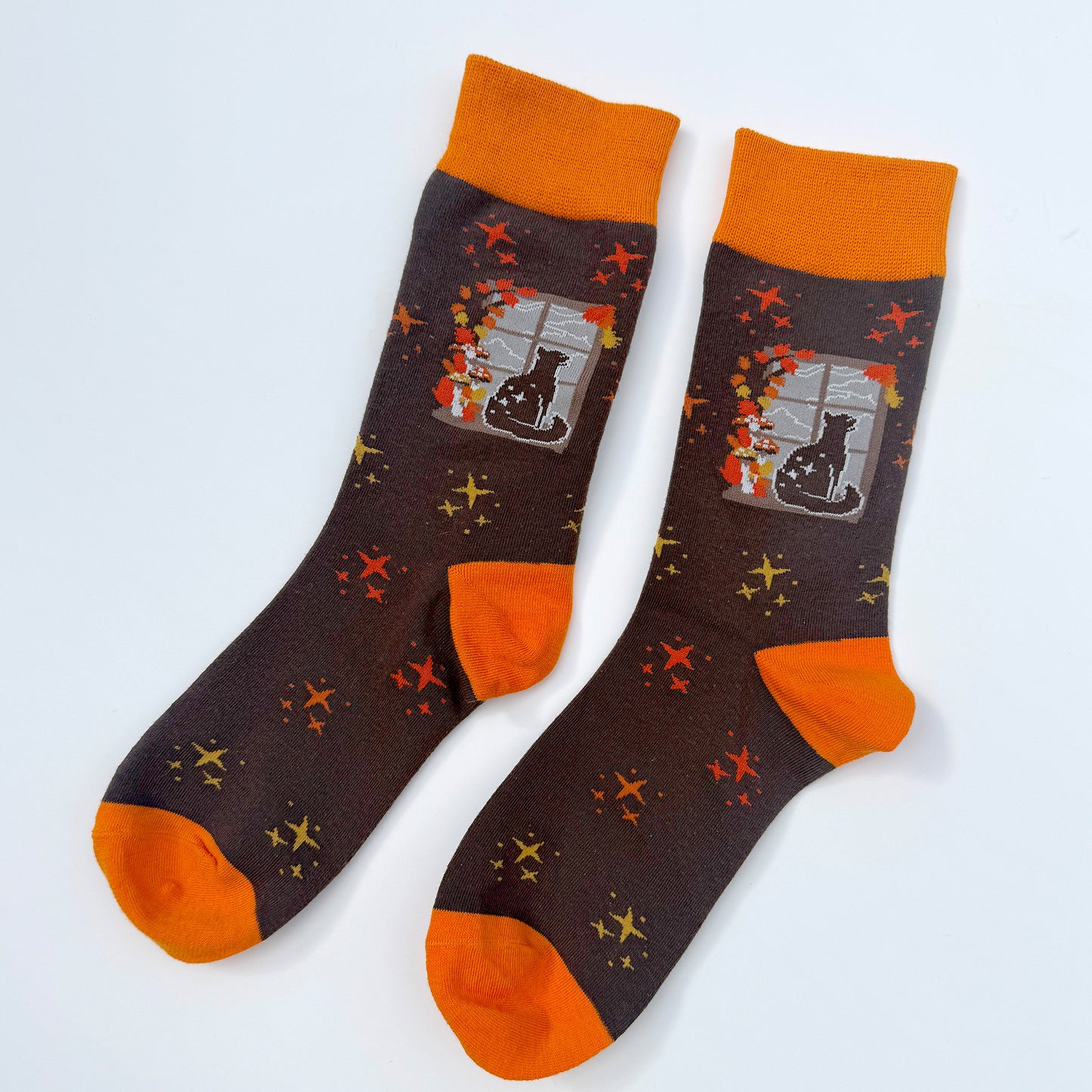 Window Cat Socks