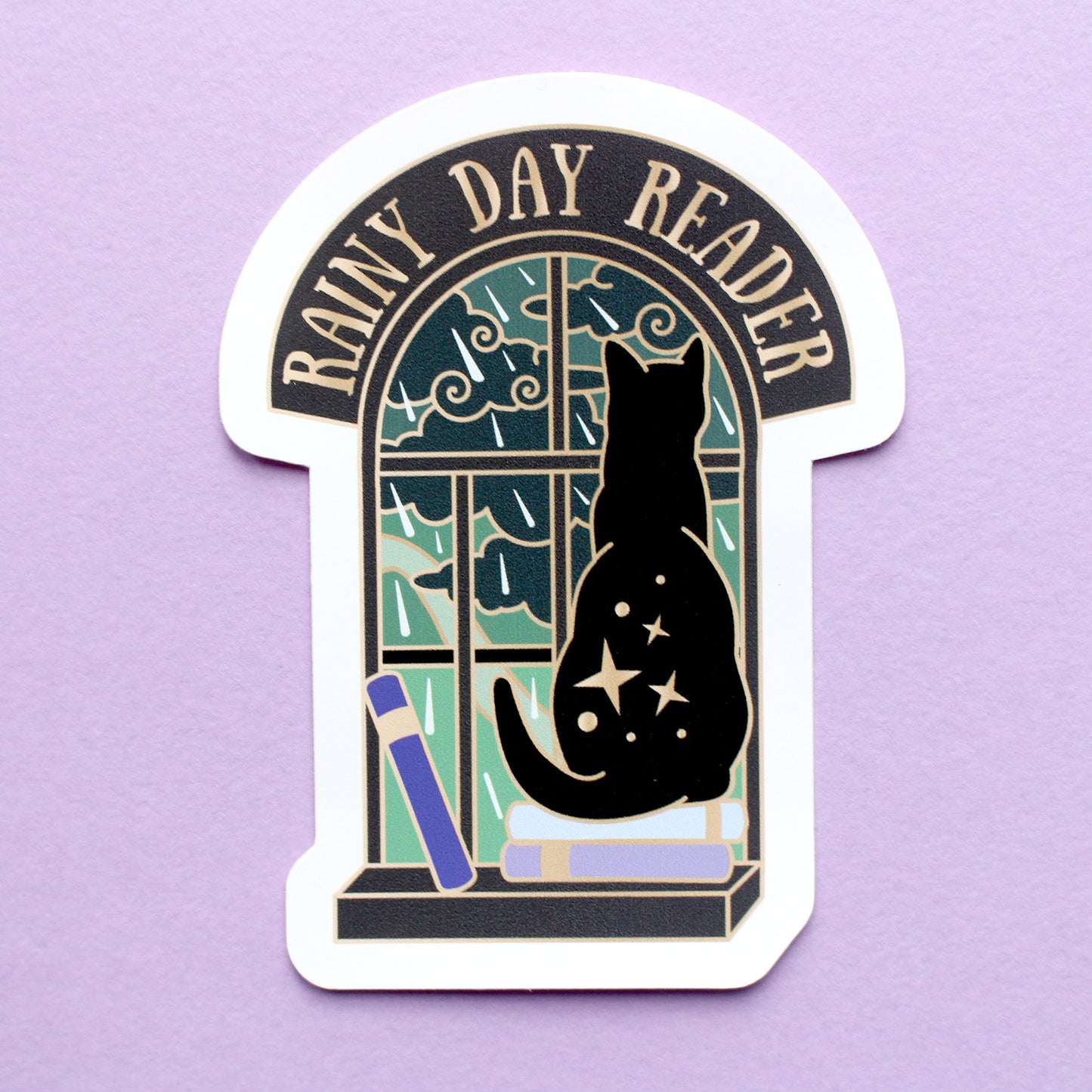 Book cats single stickers