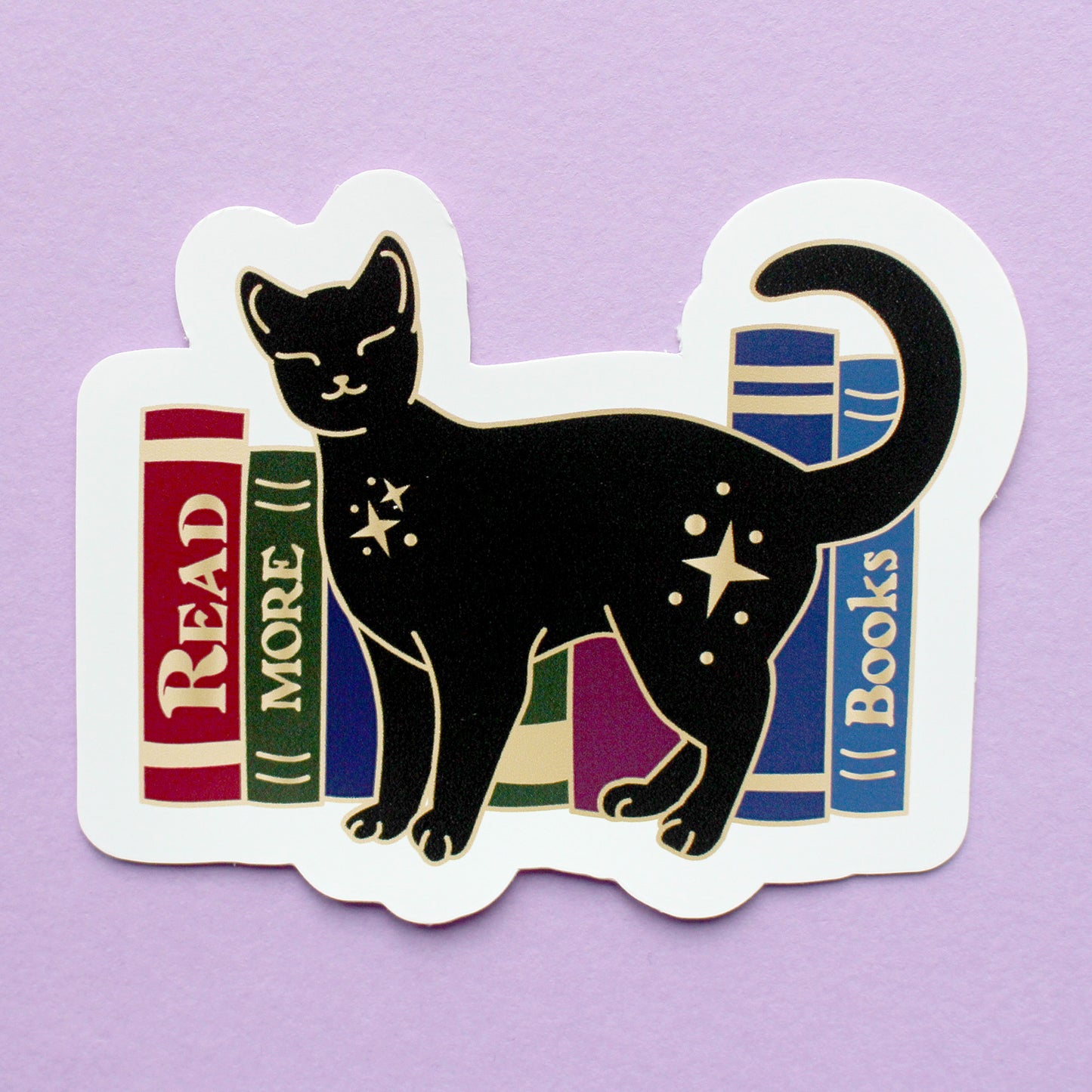 Book cats single stickers