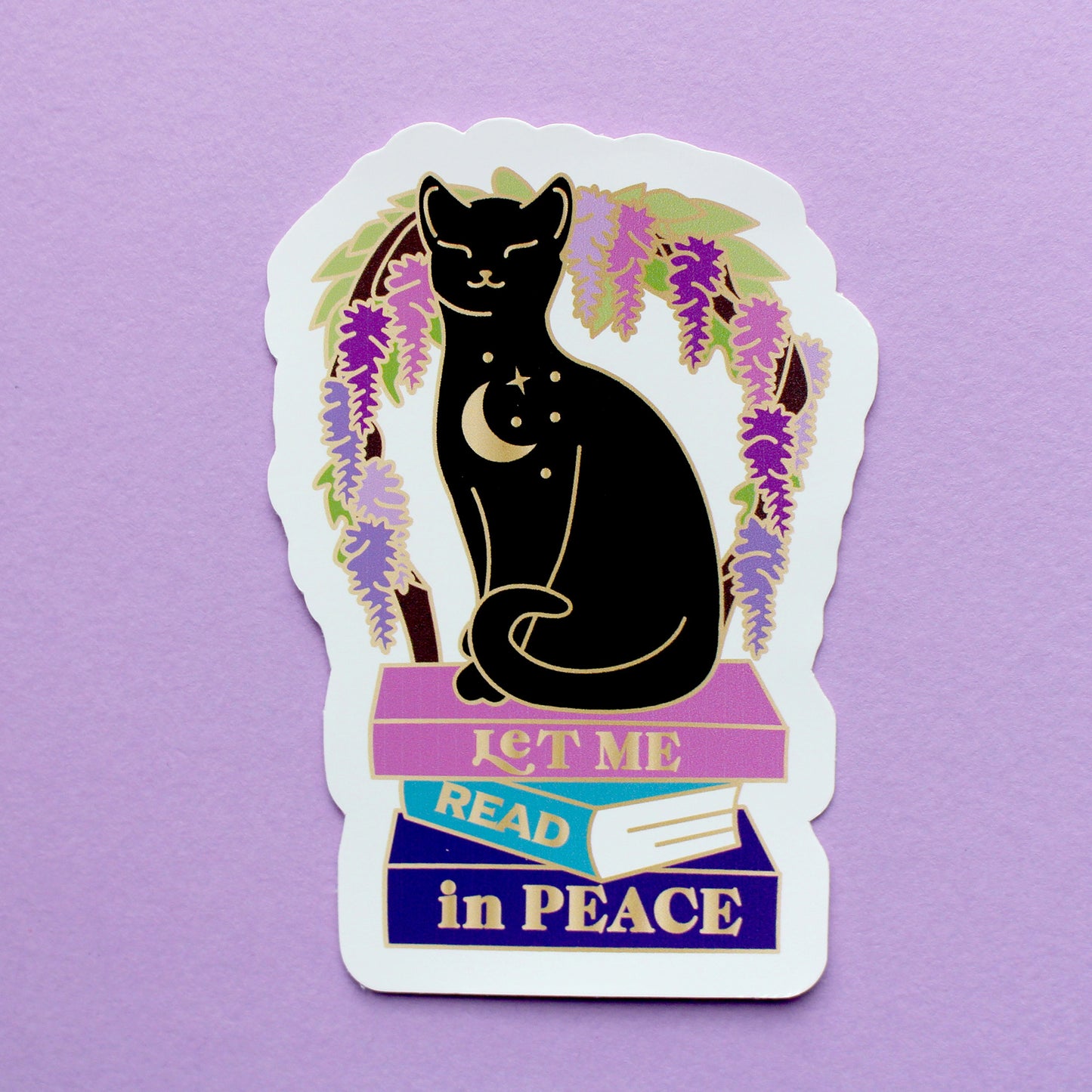 Book cats single stickers