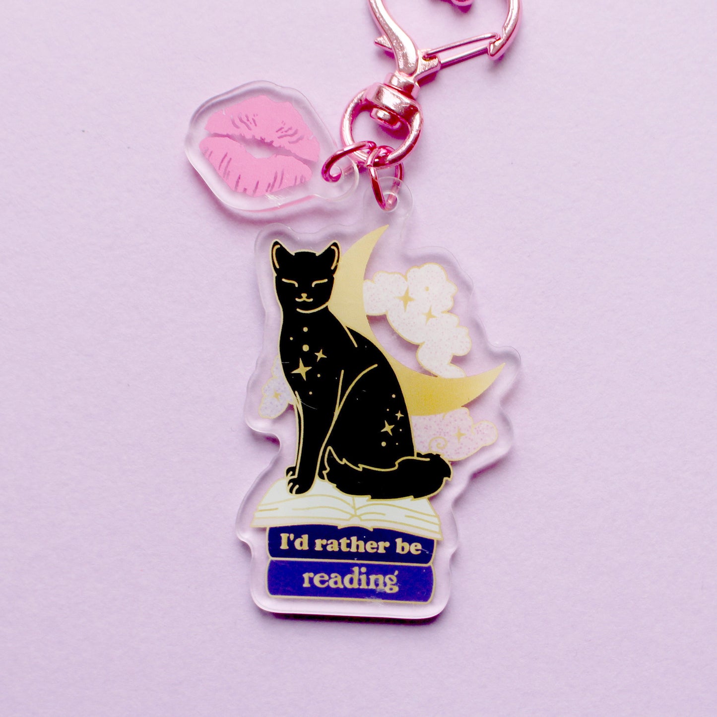 Book Cat Key Chains