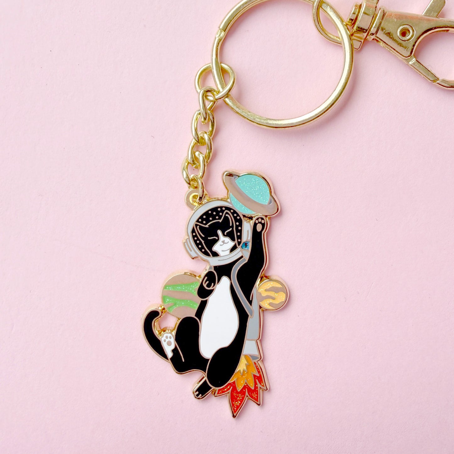 Astronaut Cat keychain