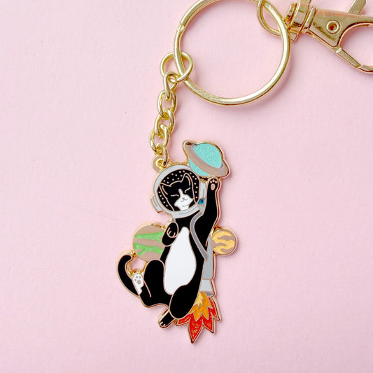 Astronaut Cat keychain