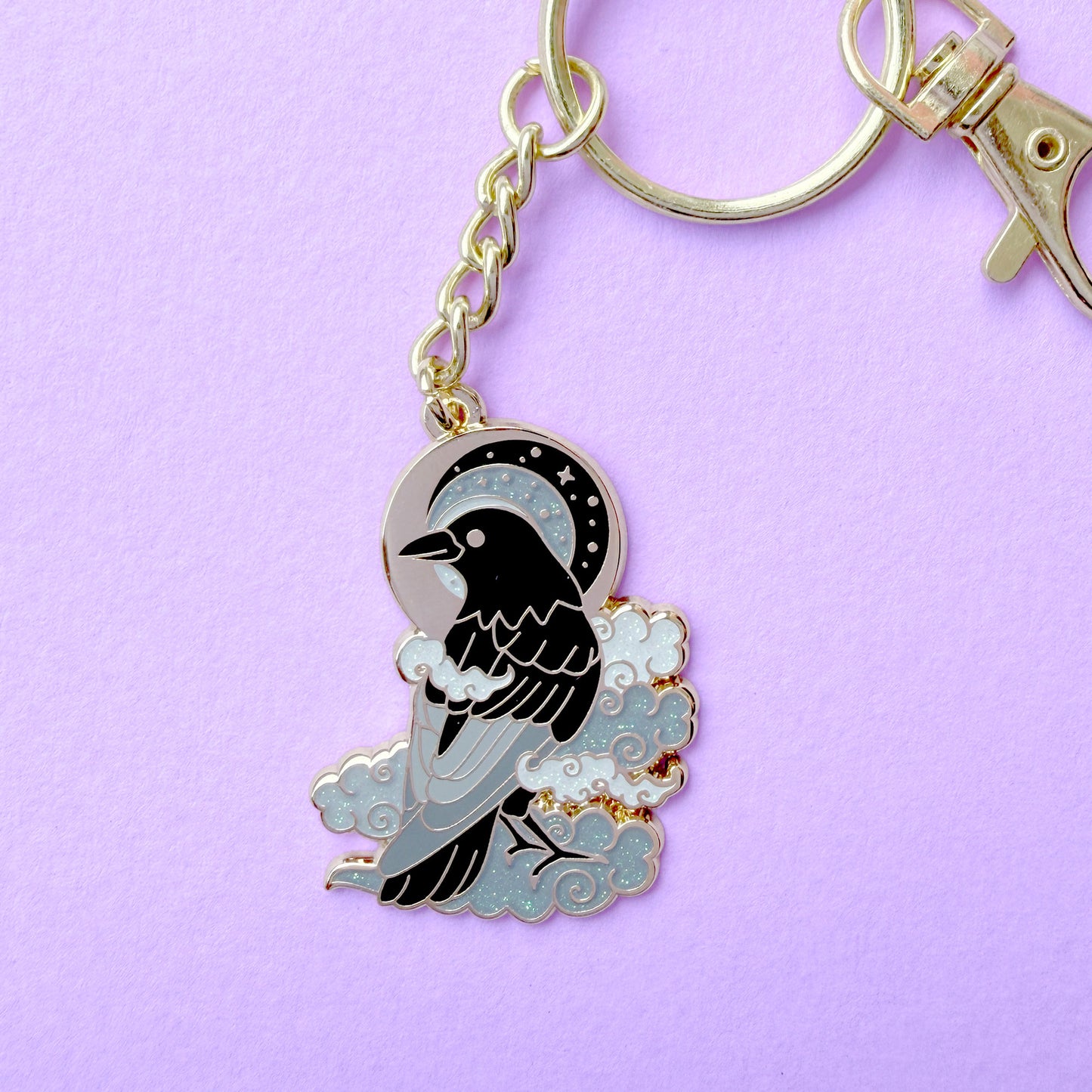 Cloud Crow keychain