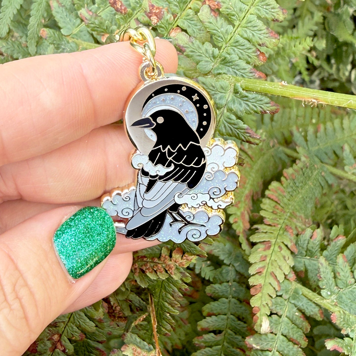 Cloud Crow keychain