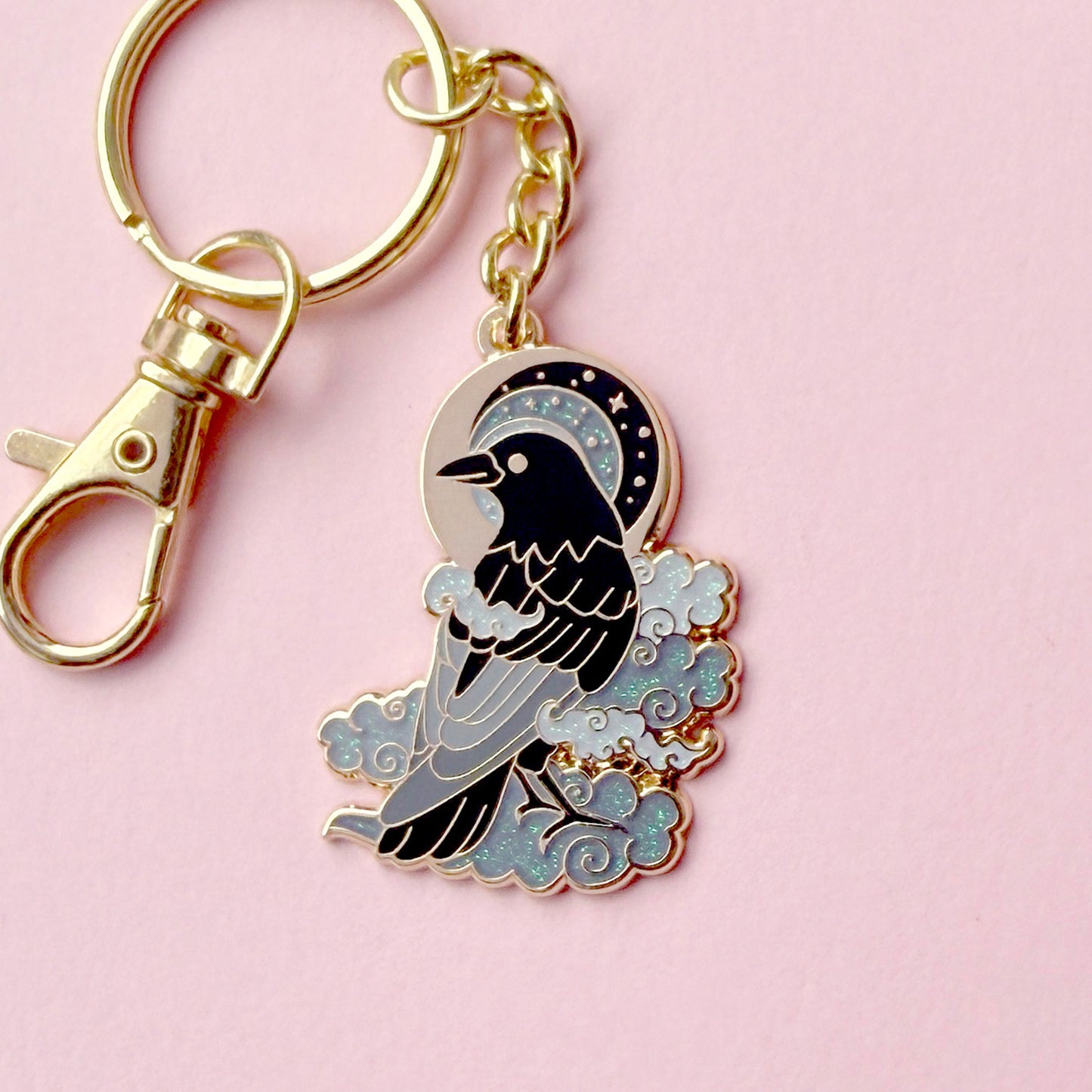 Cloud Crow keychain