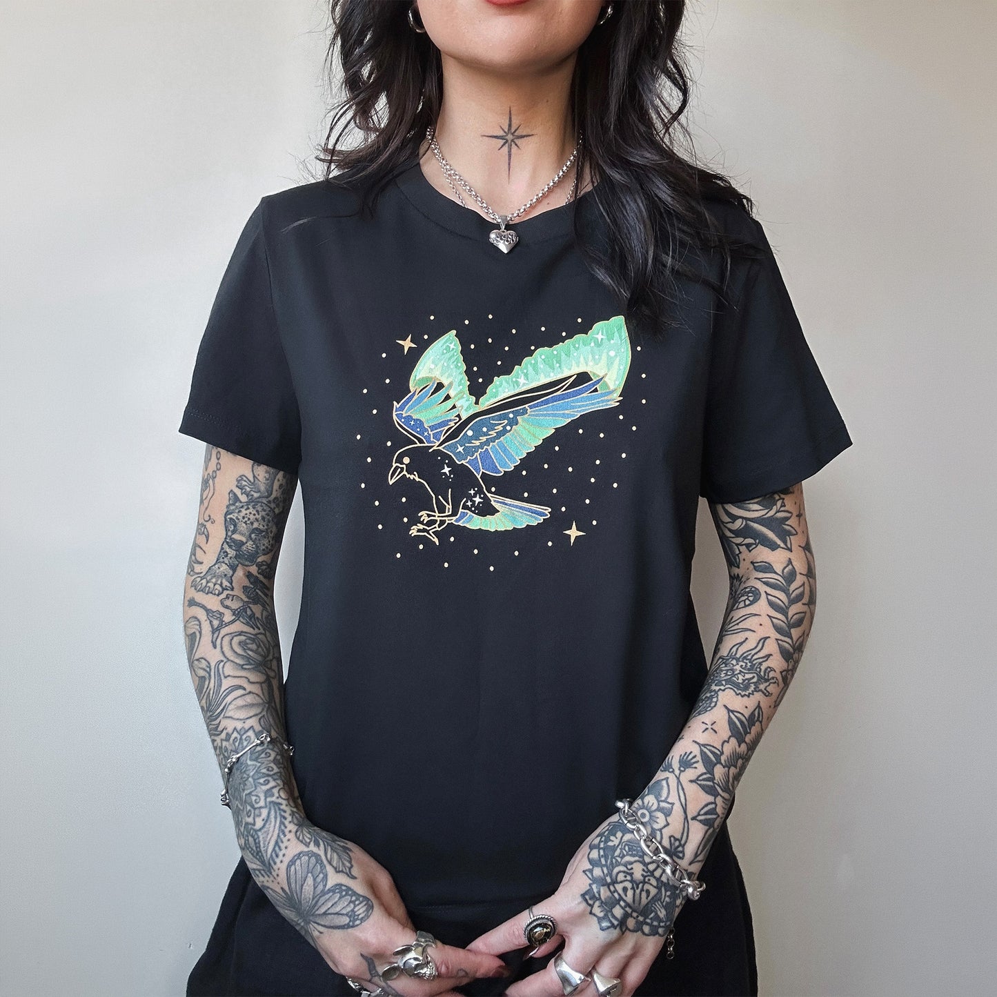 Northern Lights Raven T-Shirt