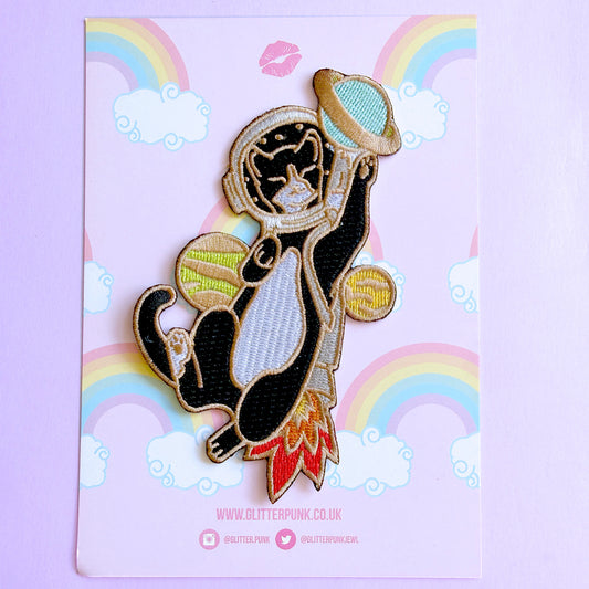 Astronaut Cat Embroidered Patch