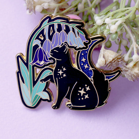 Bluebell Cat Enamel Pin: MLM Pride