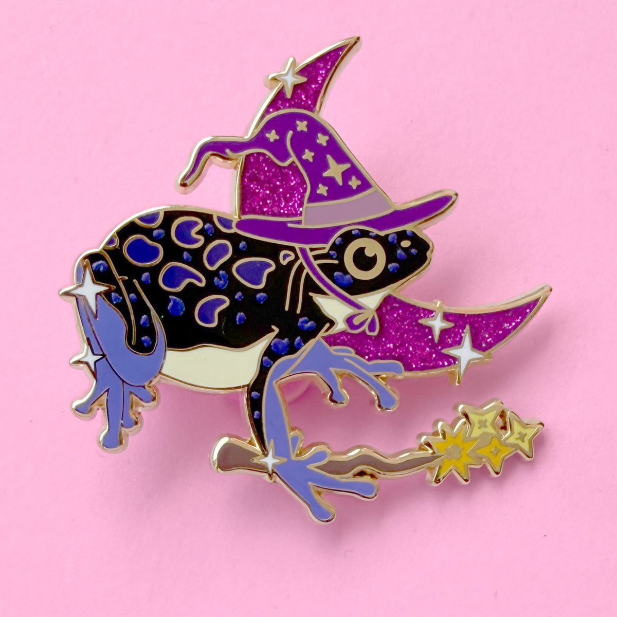 Halloween Witch Frog Enamel Pin – Halloween Collection