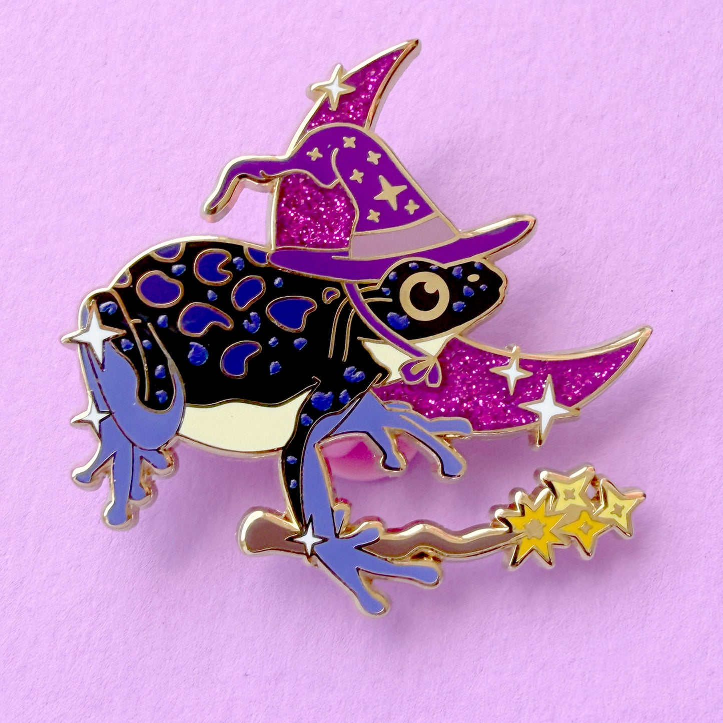 Halloween Witch Frog Enamel Pin – Halloween Collection