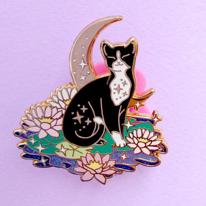 Lily Pad Cat Enamel Pin
