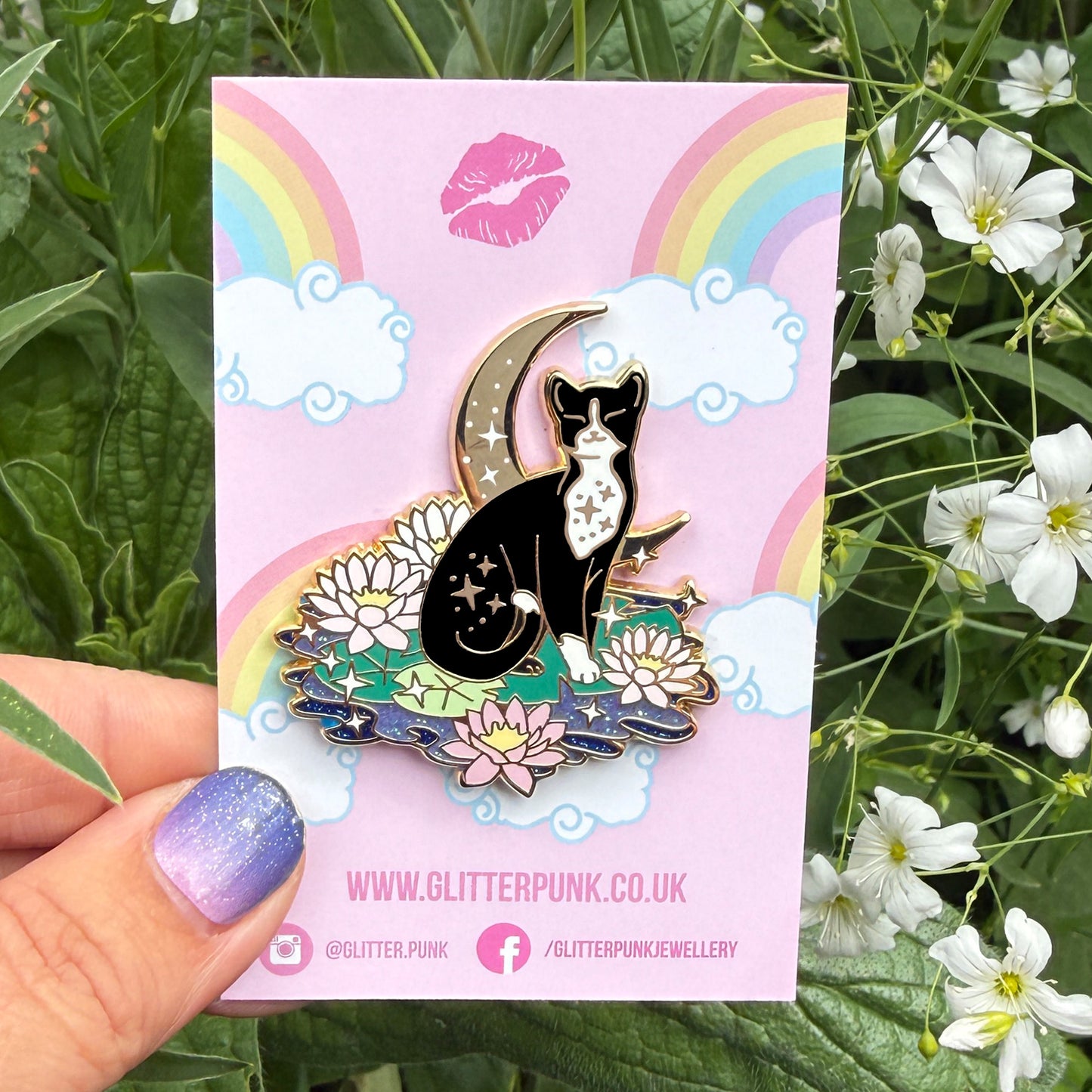 Lily Pad Cat Enamel Pin