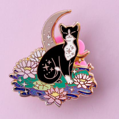 Lily Pad Cat Enamel Pin