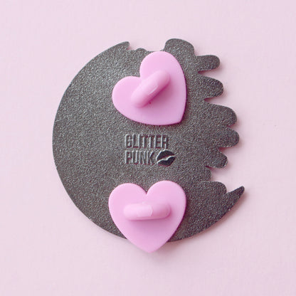 Long Haired Pointed Cat Enamel Pin