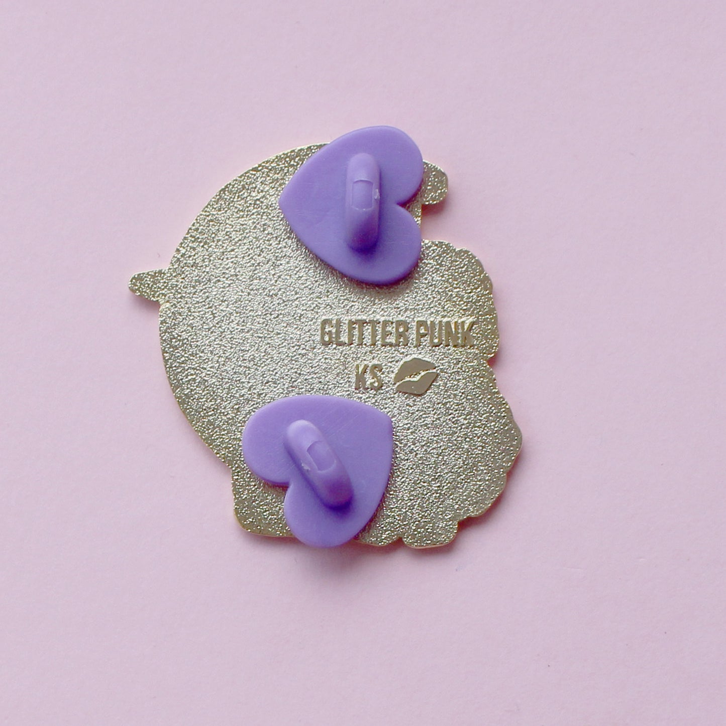 Pansies Cat Enamel Pin: Ace Pride