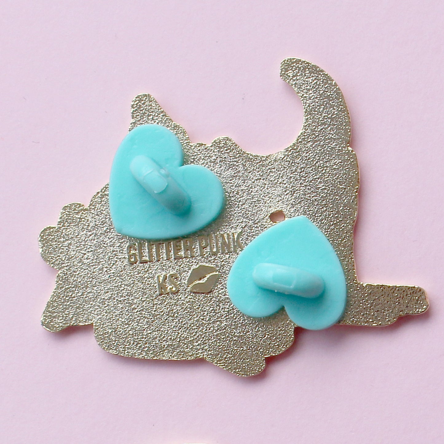 Peony Cat Enamel Pin: Aromantic Pride