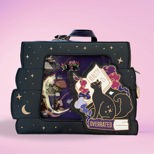 Reality is Overrated Cat Vegan Leather ITA Bag