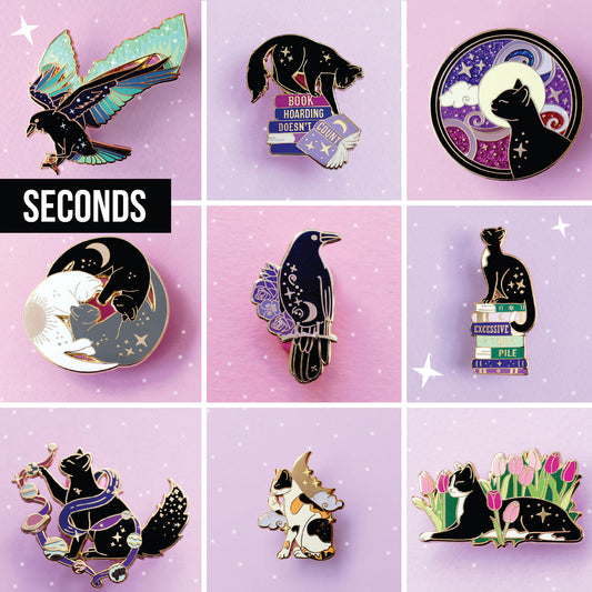 Seconds sale enamel pins