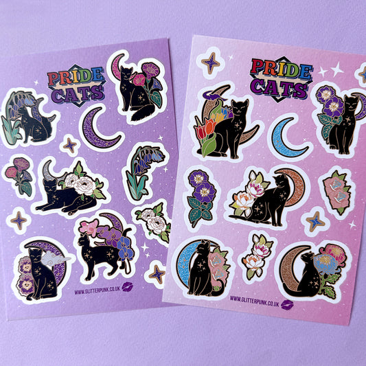 Pride cats mini stickers