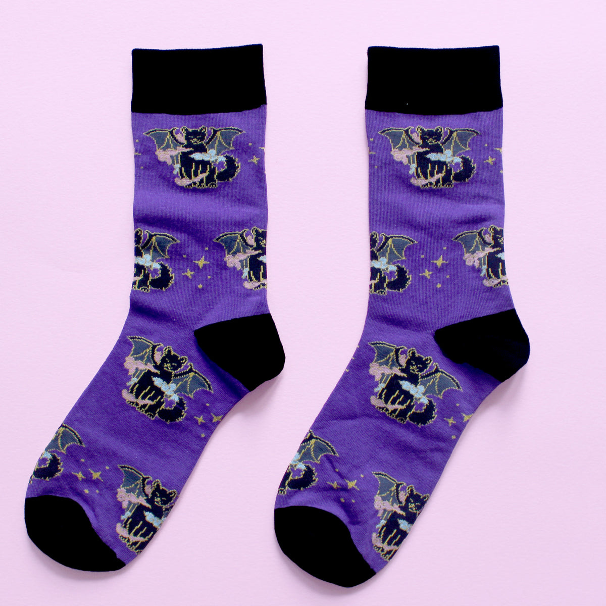 Halloween Vampire Cat Socks