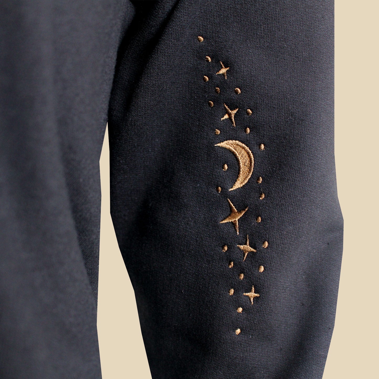 Window Cat Embroidered Zip-up Hoodie