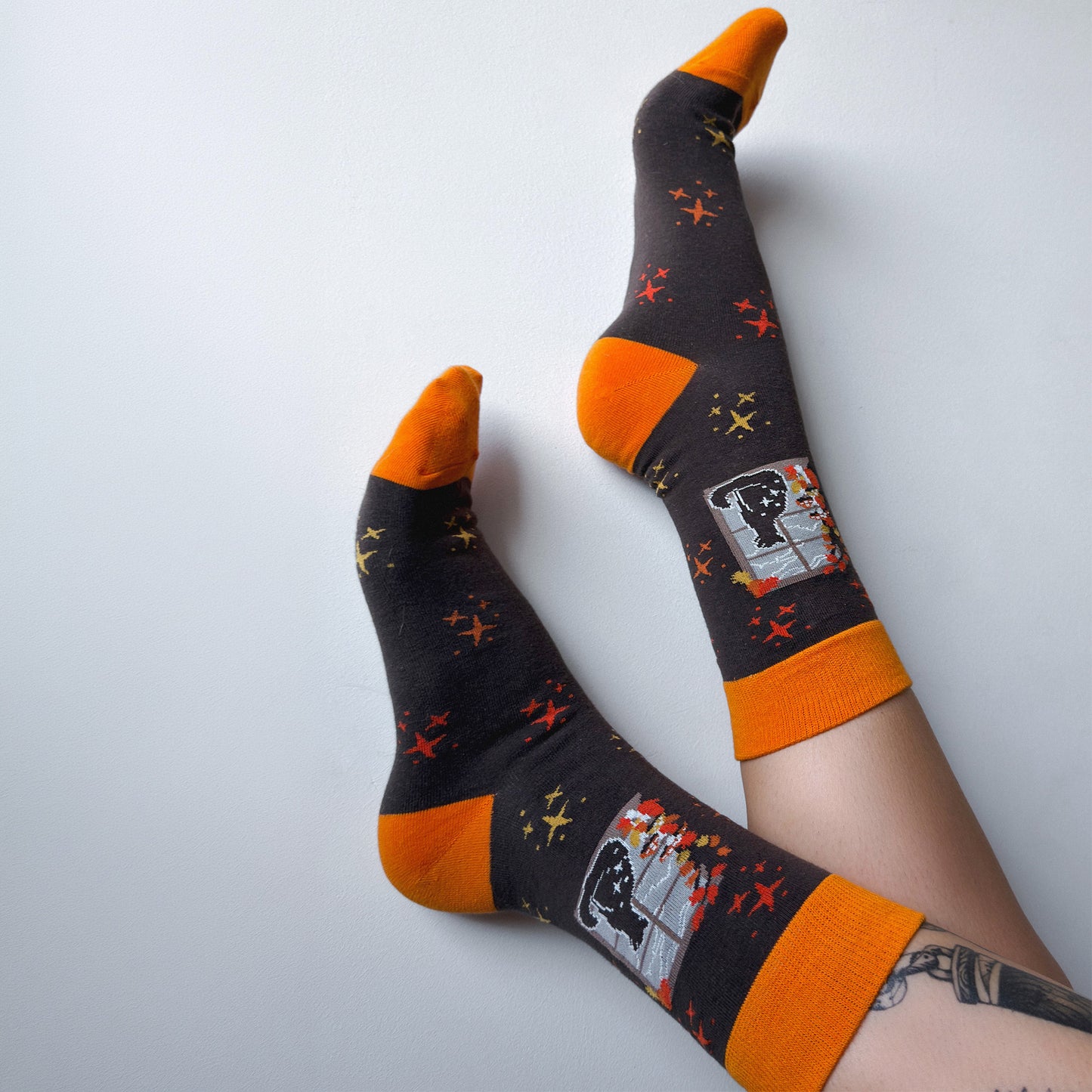 Window Cat Socks