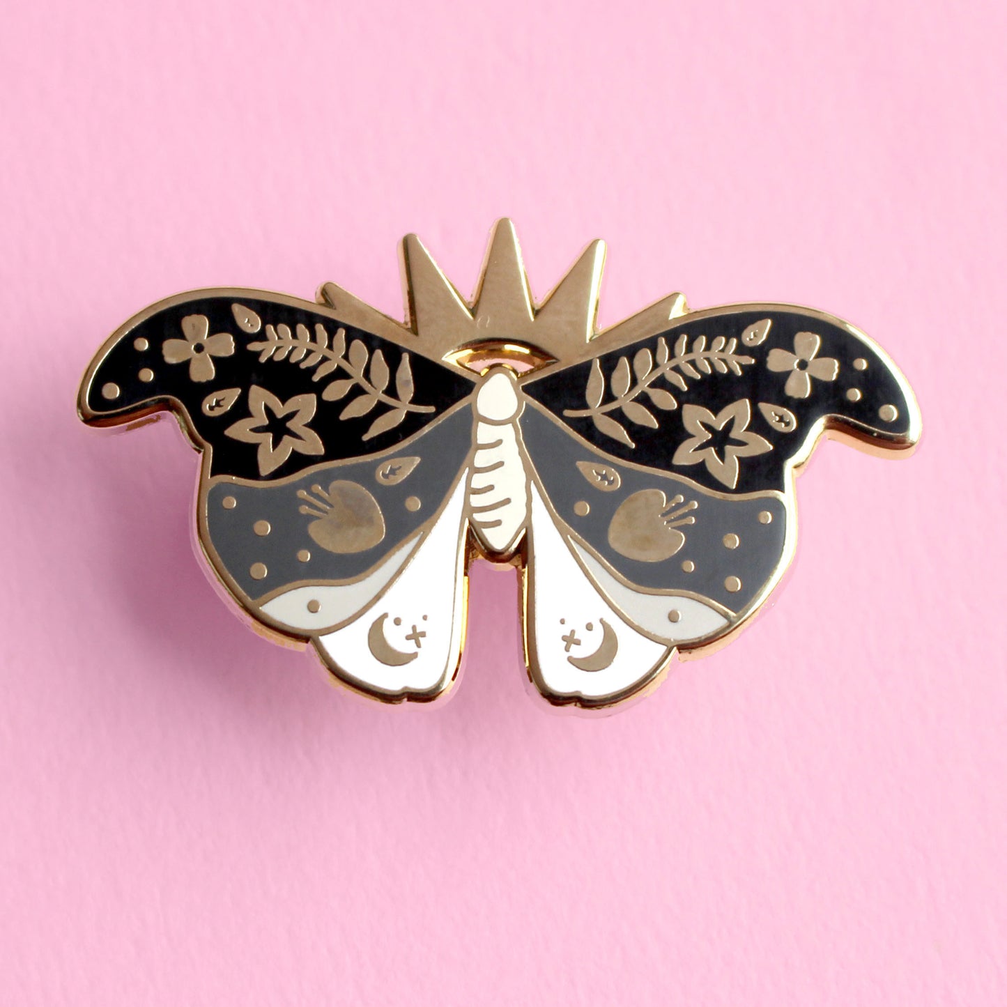 Moth enamel pin