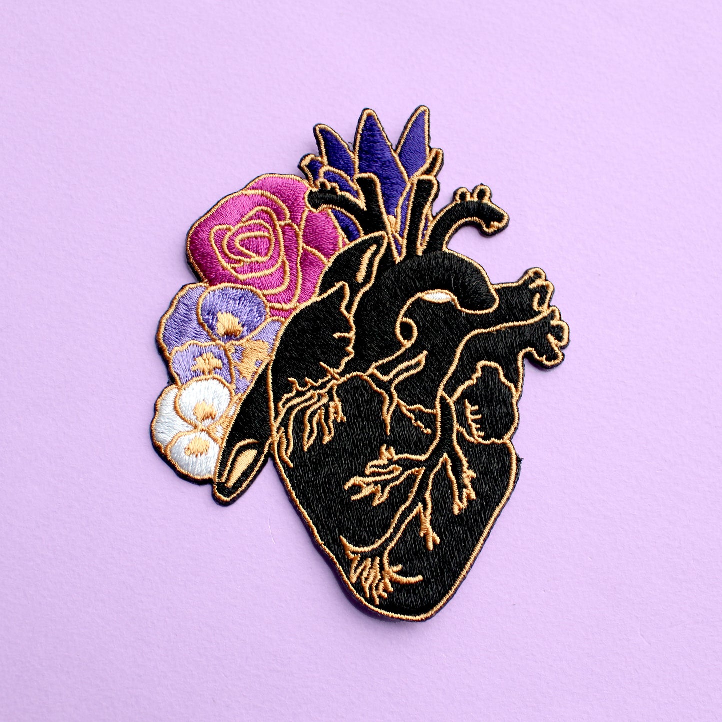 Anatomical Heart Iron-on patch