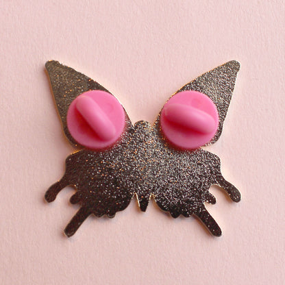 Yin and Yang Butterfly Enamel Pin