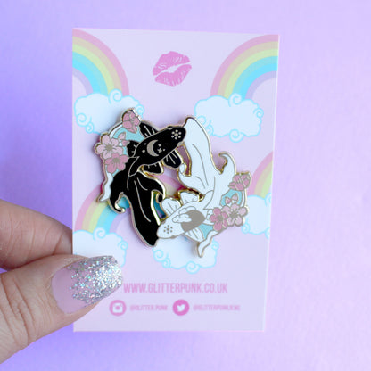 Fish enamel pin