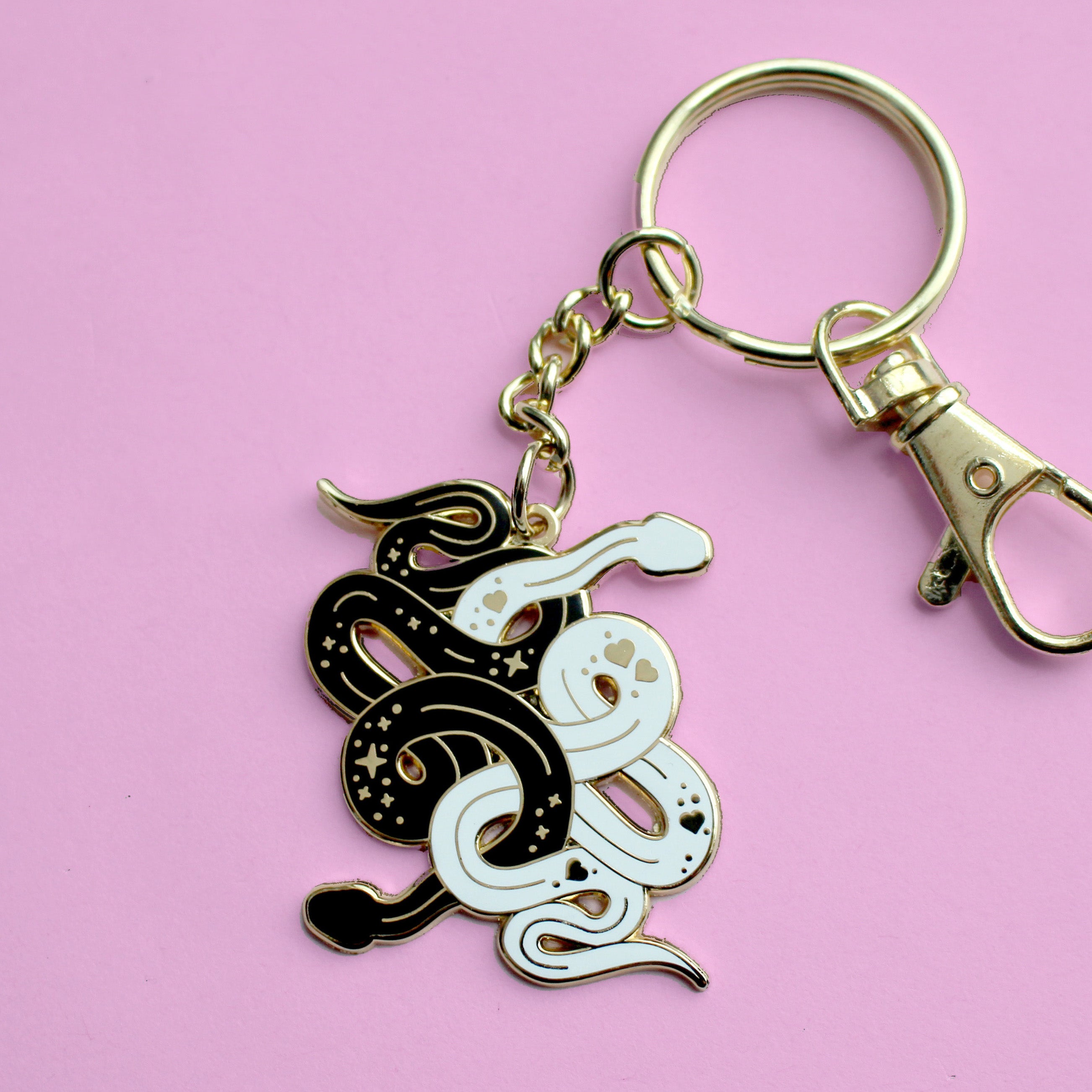 Snake Key Pin Snakes Keychain – Glitter Punk