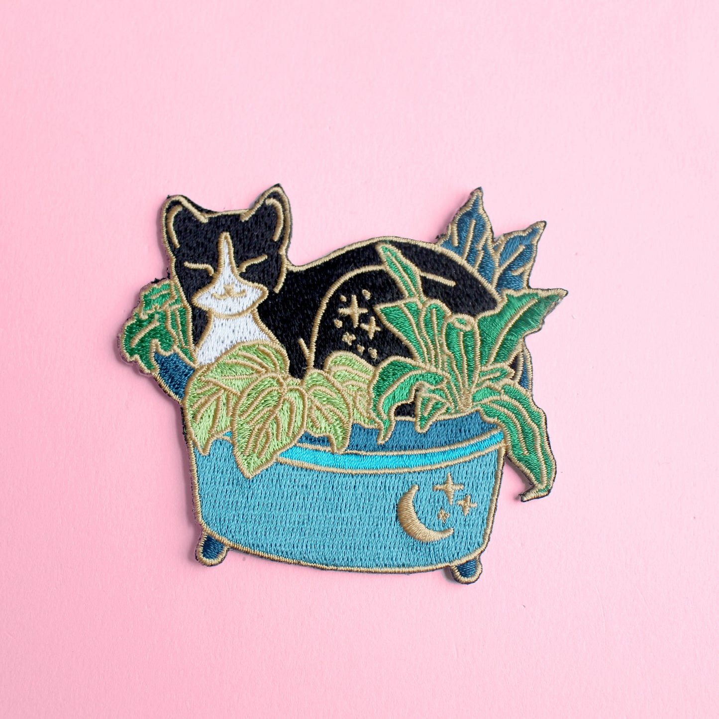 Plant Cat Iron-on Patch