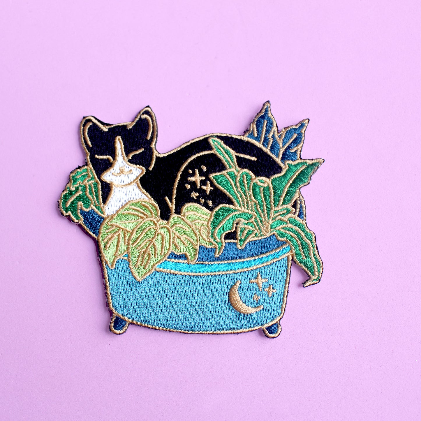 Plant Cat Iron-on Patch