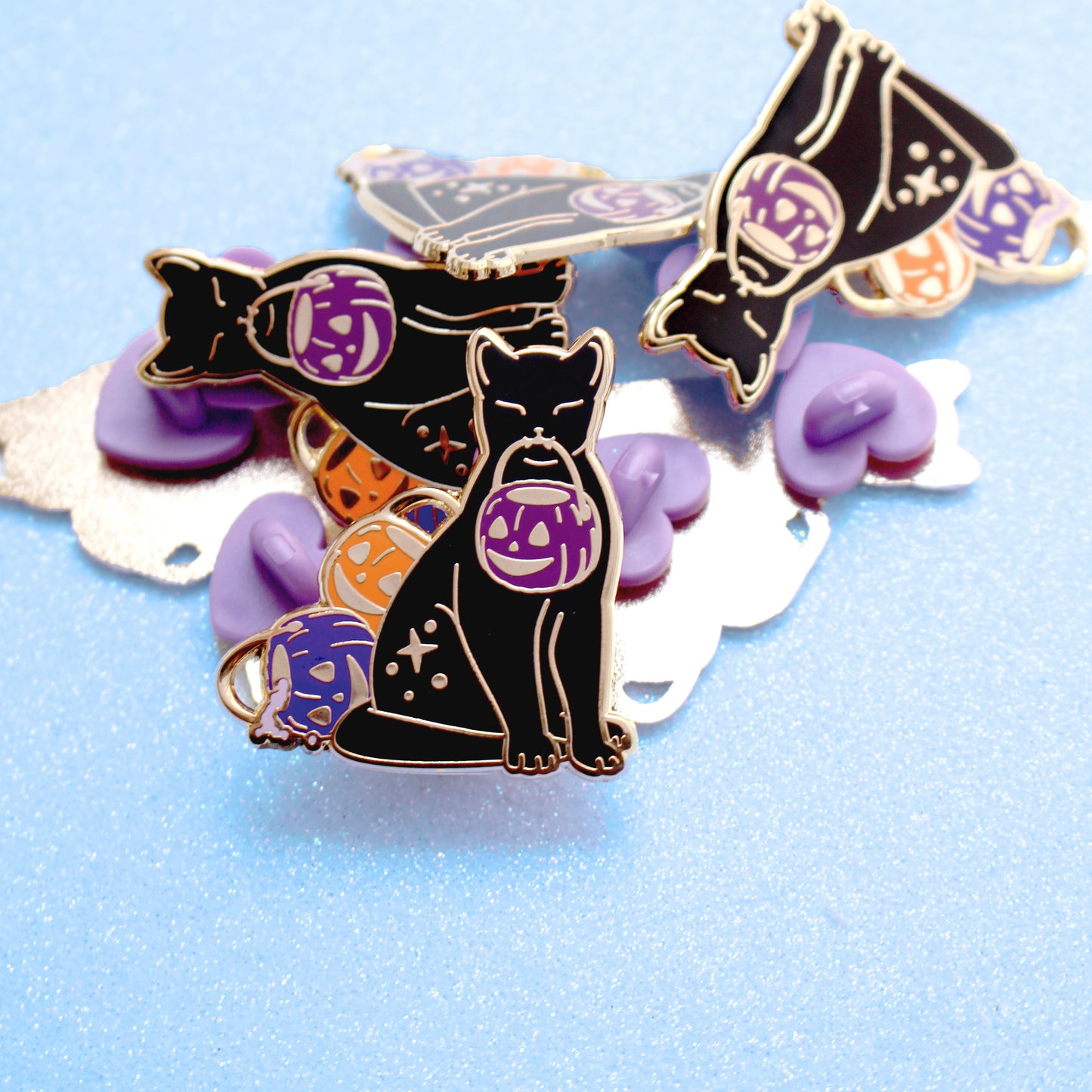 Trick or Treat Cat Enamel pin - Halloween Collection
