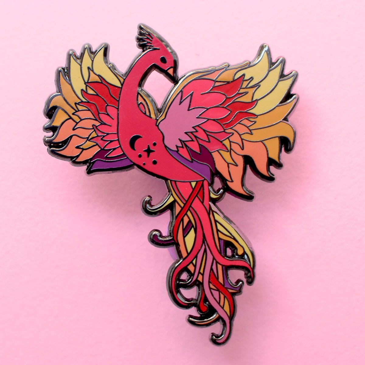 Phoenix pin – Glitter Punk