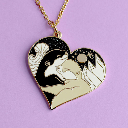 Hugging Otters Necklace