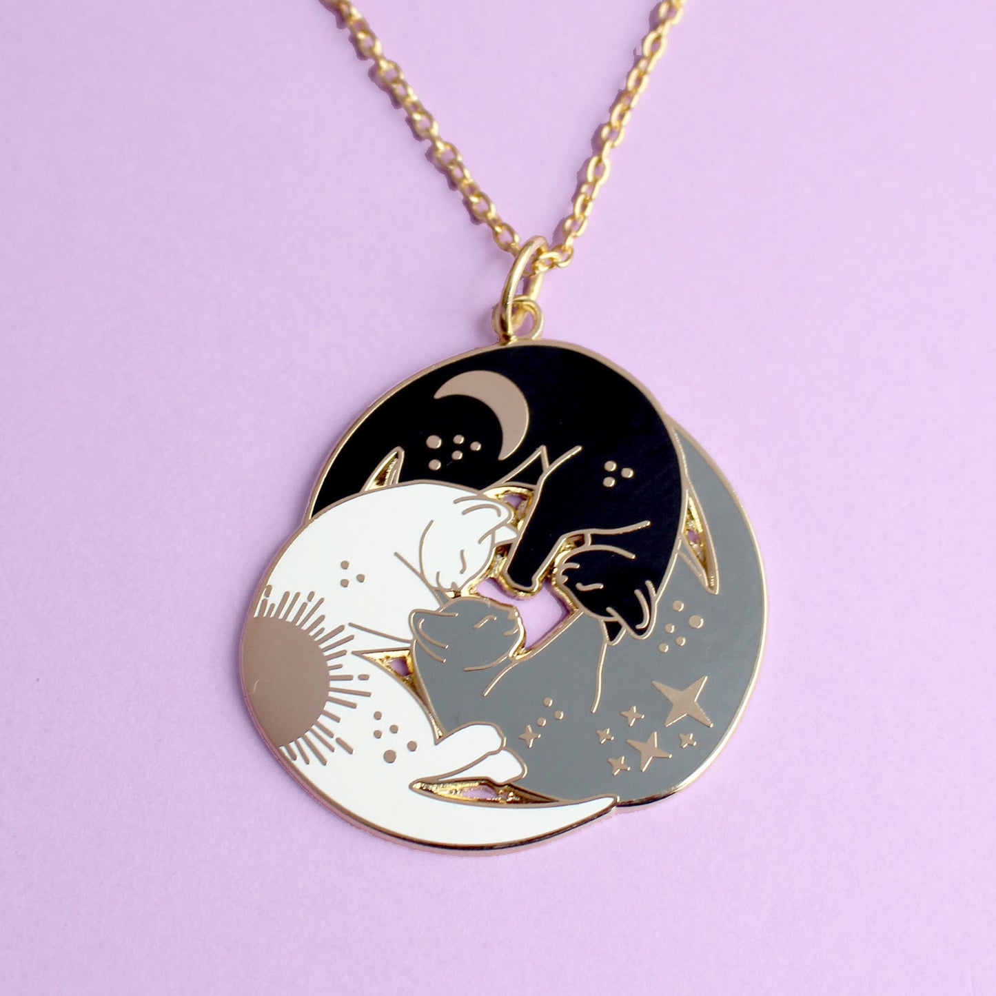 Trio of Cats Necklace