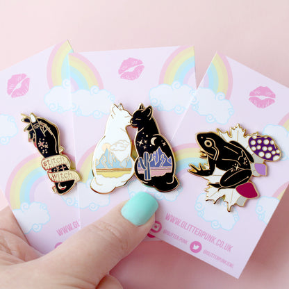 Desert Cats Enamel pin