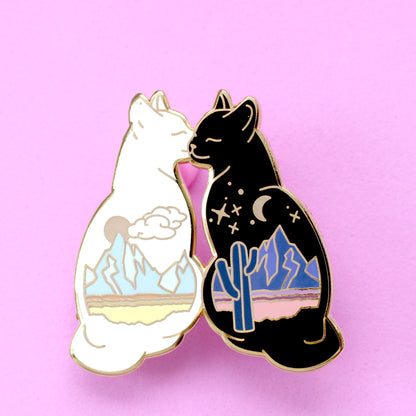 Desert Cats Enamel pin