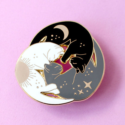 Trio of cats enamel pin