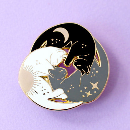 Trio of cats enamel pin