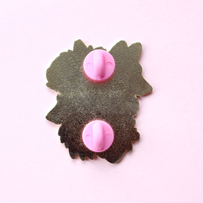 Wolf enamel pin
